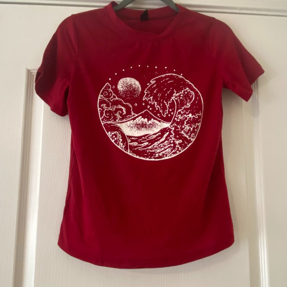 Ruby Red Ocean Shirt